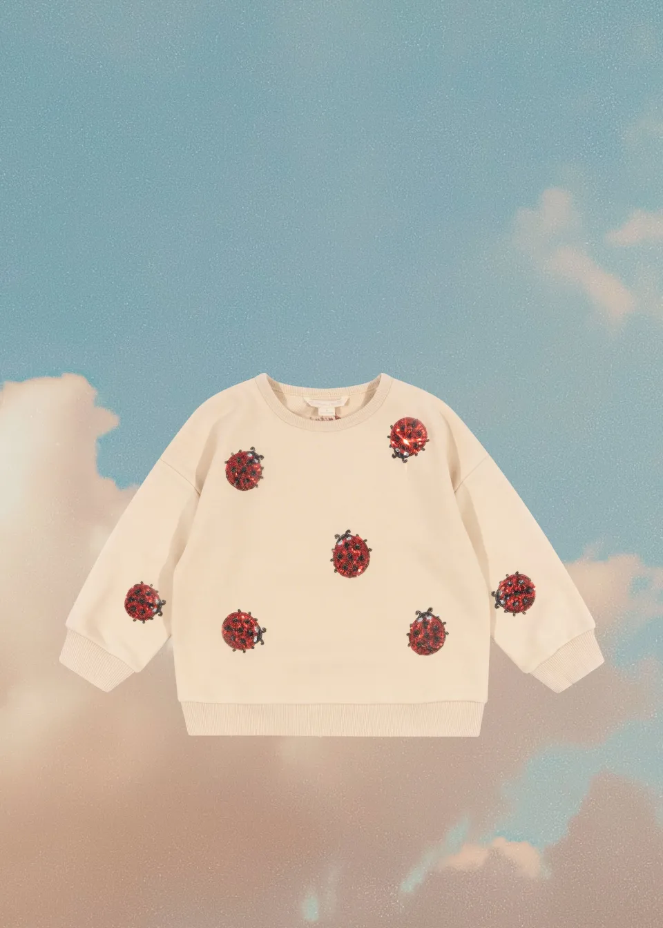 Konges Sløjd Overdele|Lou Ladybug Sweatshirt - ladybug glitter ladybugglitter