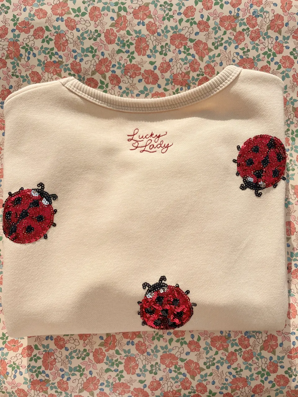 Konges Sløjd Overdele|Lou Ladybug Sweatshirt - ladybug glitter ladybugglitter