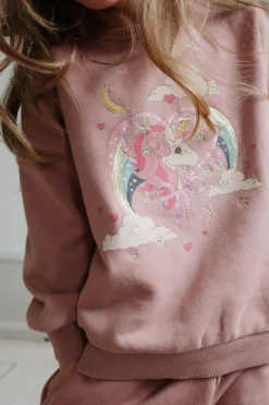 Konges Sløjd Overdele|LOU SWEATSHIRT - MAHOGANY ROSE mahoganyrose