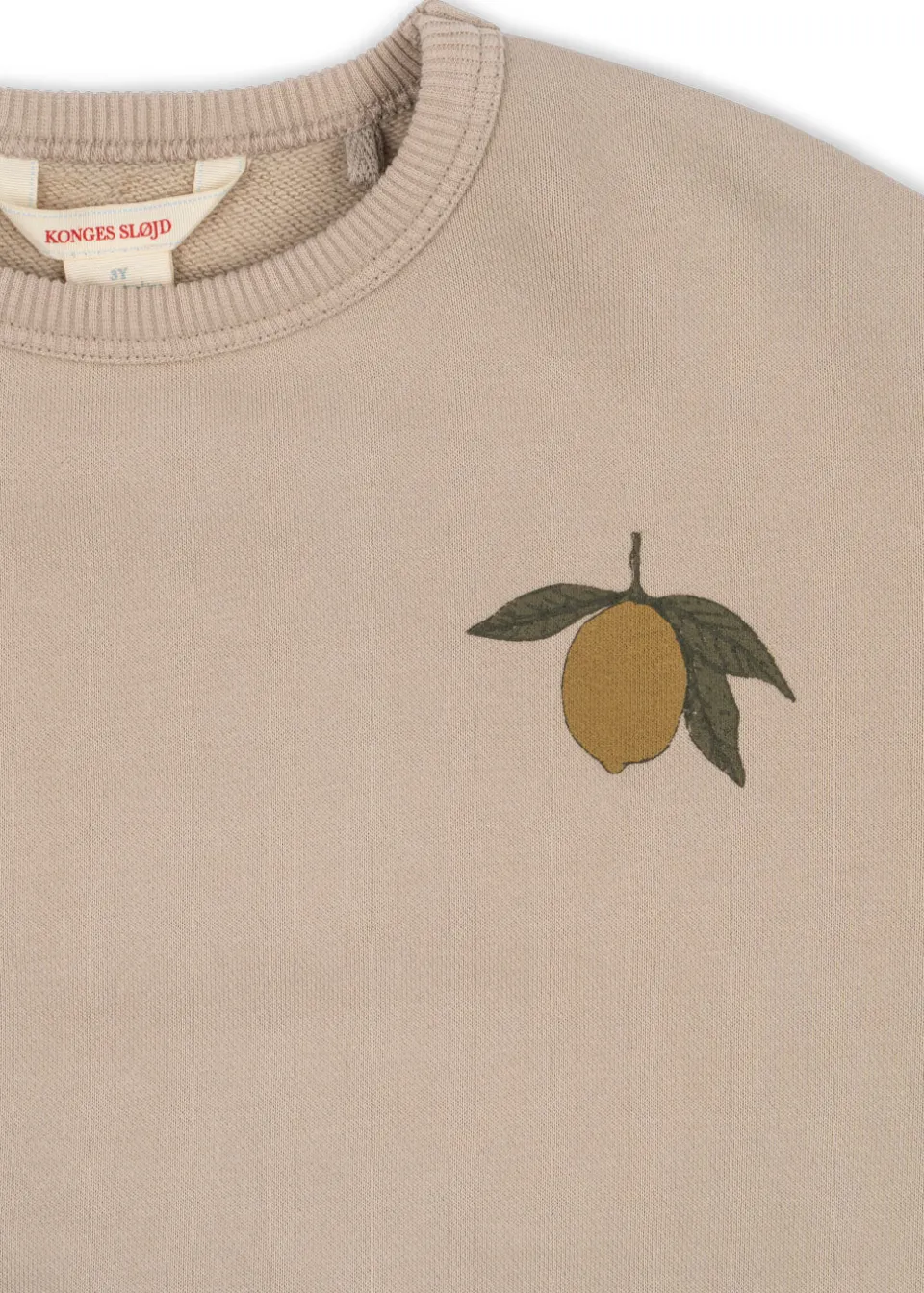 Konges Sløjd Overdele|lou sweatshirt - OXFORD TAN LEMON oxfordtanlemon
