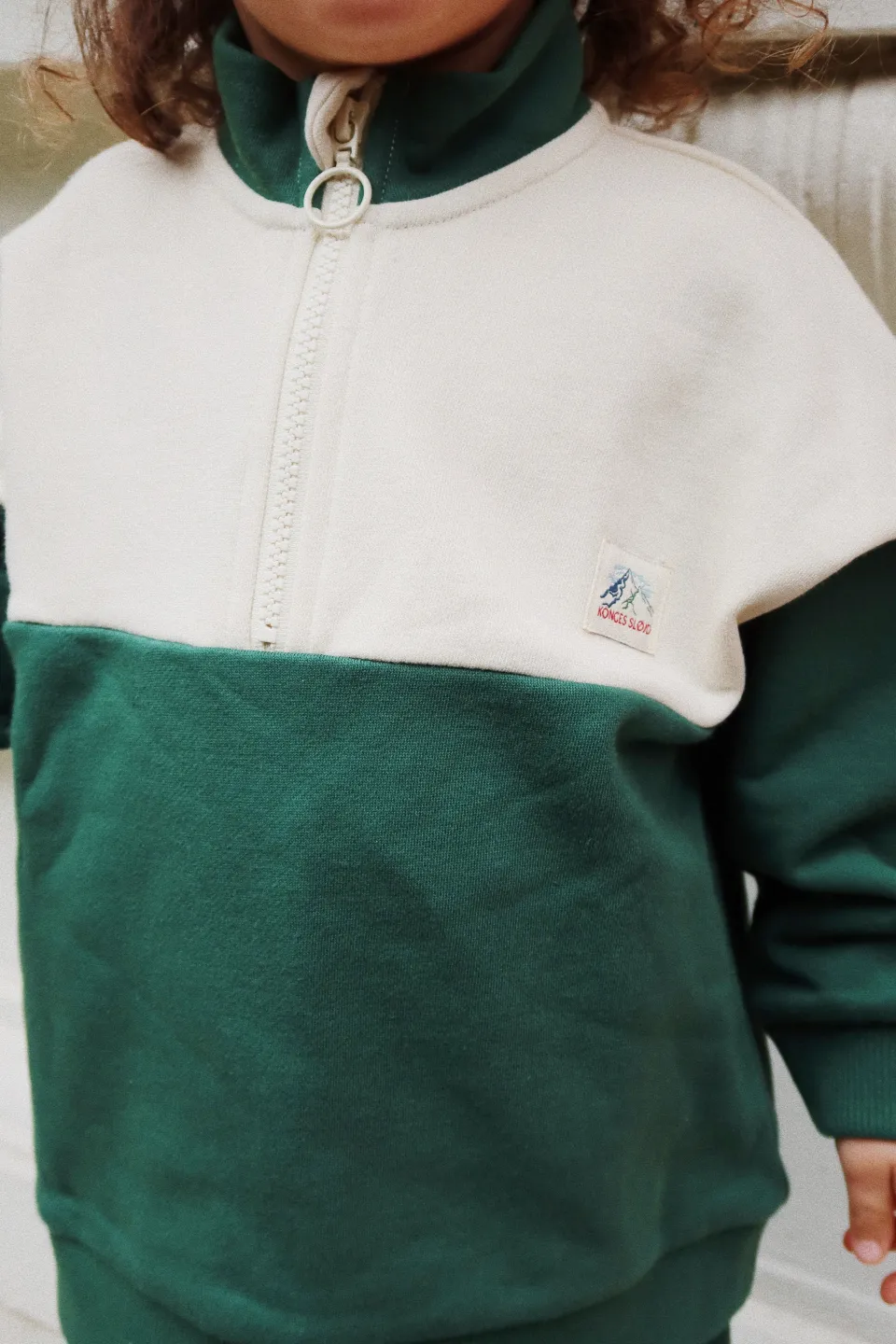 Konges Sløjd Overdele|lou sweatshirt - SMOKE PINE smokepine