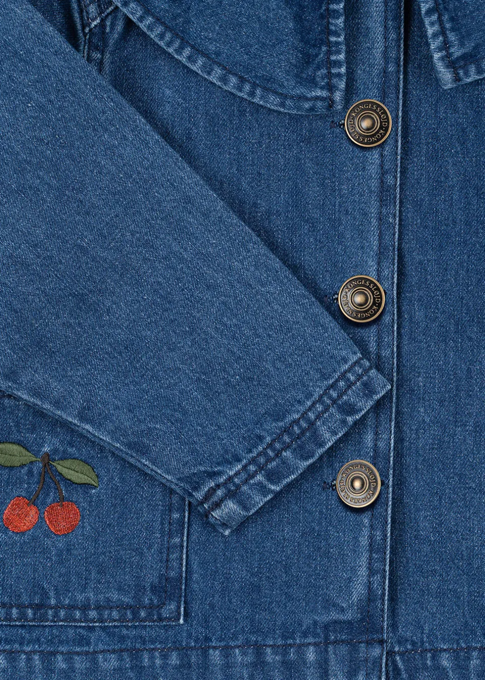 Konges Sløjd Overdele|magot skjorte - DENIM BLUE CHERRY denimbluecherry