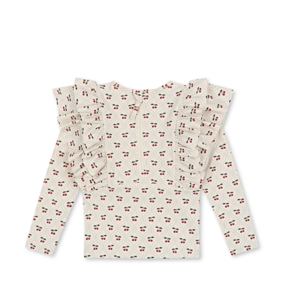 Konges Sløjd Badetøj|manuca badebluse - CHERRY MOTIF cherrymotif