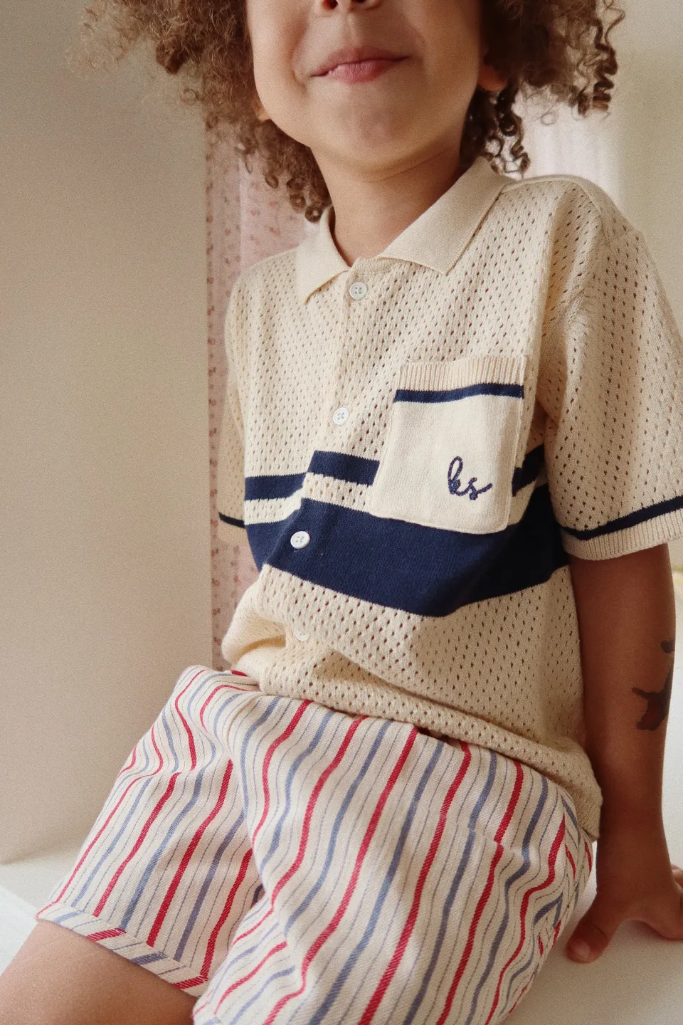 Konges Sløjd Underdele|marlon shorts - ANTIQUE STRIPE antiquestripe