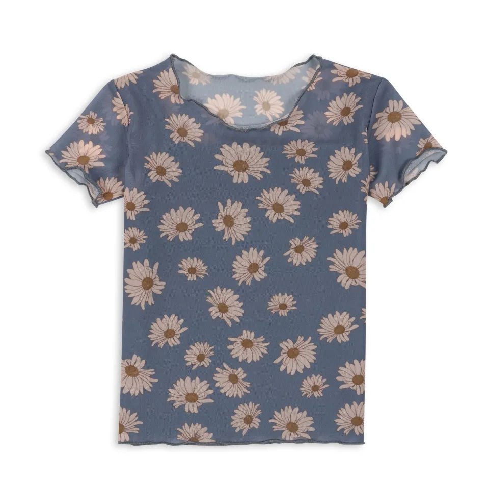 Konges Sløjd Overdele|mel tee - DAISY BLUE daisyblue