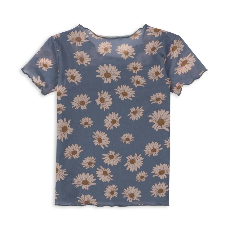 Konges Sløjd Overdele|mel tee - DAISY BLUE daisyblue