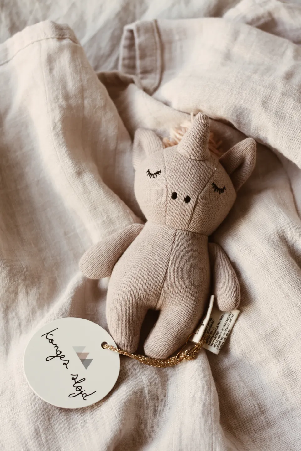 Konges Sløjd Bamser|mini enhjørning - ROSE FAWN rosefawn