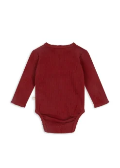 Konges Sløjd Bodyer|Minnie body til nyfødt - red dahlia reddahlia
