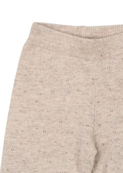 Konges Sløjd Underdele|MINO BUKSER - OFF WHITE MELANGE POINTELLE offwhitemelangepointelle