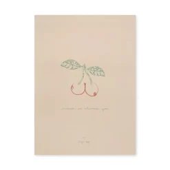 Konges Sløjd Børneværelse|PLAKAT 50 cm x 70 cm - cherry