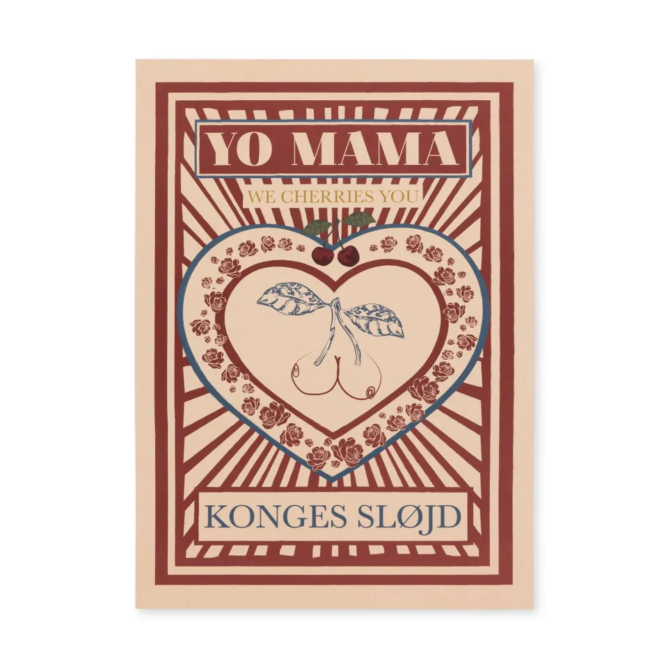 Konges Sløjd Børneværelse|PLAKAT A3 - heart