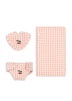 Konges Sløjd Dukker & Tilbehør|puslesæt til dukke - POWDER PINK CHECK powderpinkcheck