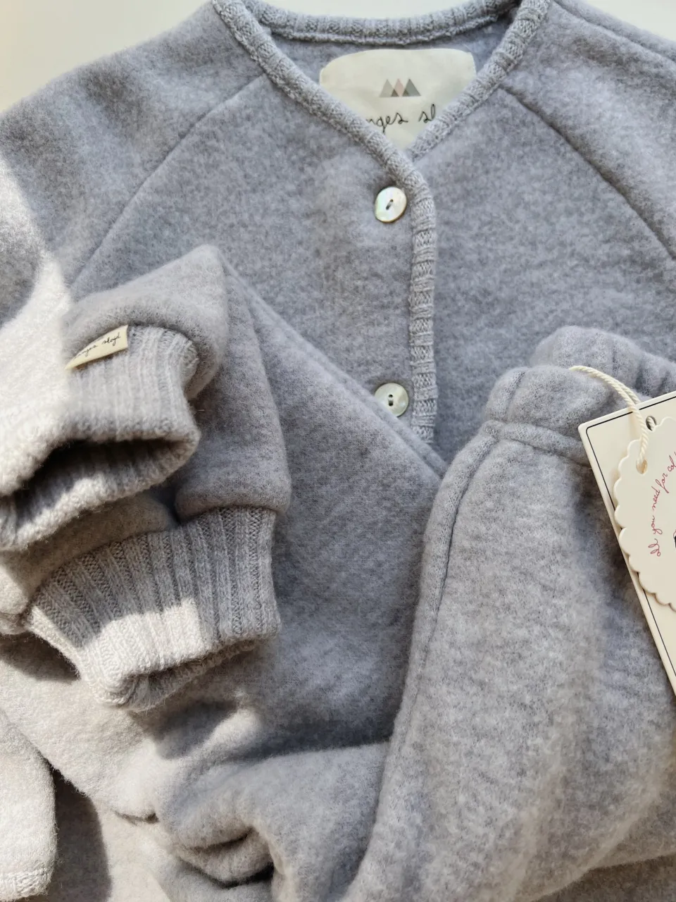 Konges Sløjd Overtøj|saga cardigan - GREY MELANGE greymelange