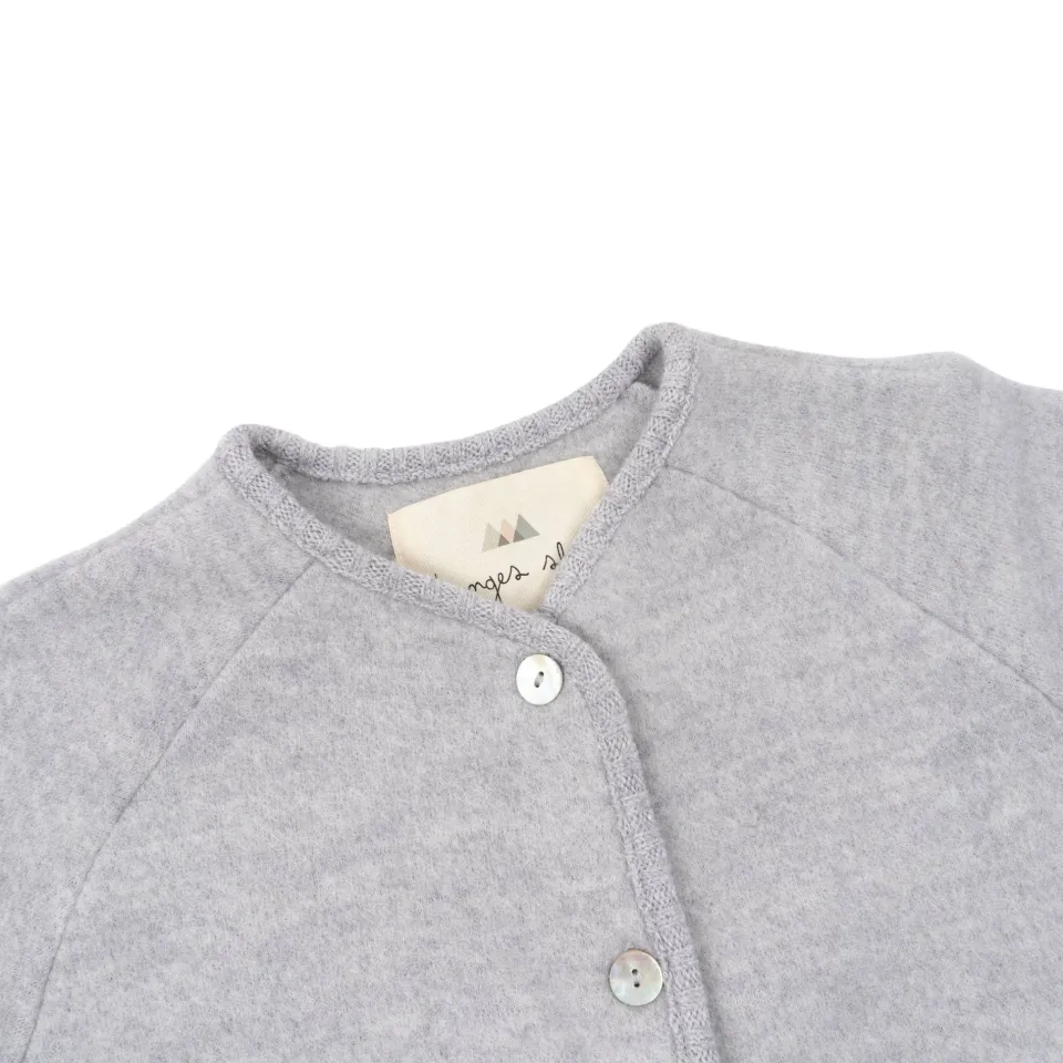 Konges Sløjd Overtøj|saga cardigan - GREY MELANGE greymelange