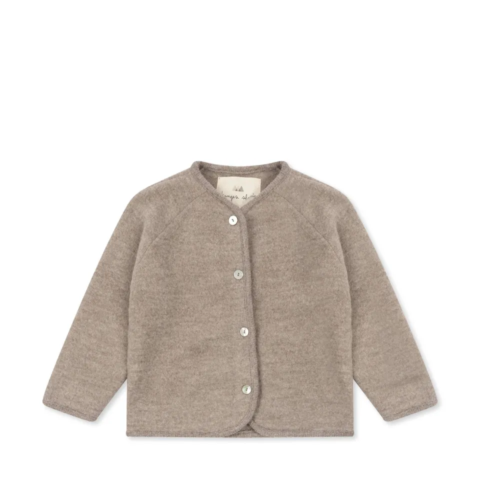 Konges Sløjd Overtøj|saga cardigan - OAT MELANGE oatmelange