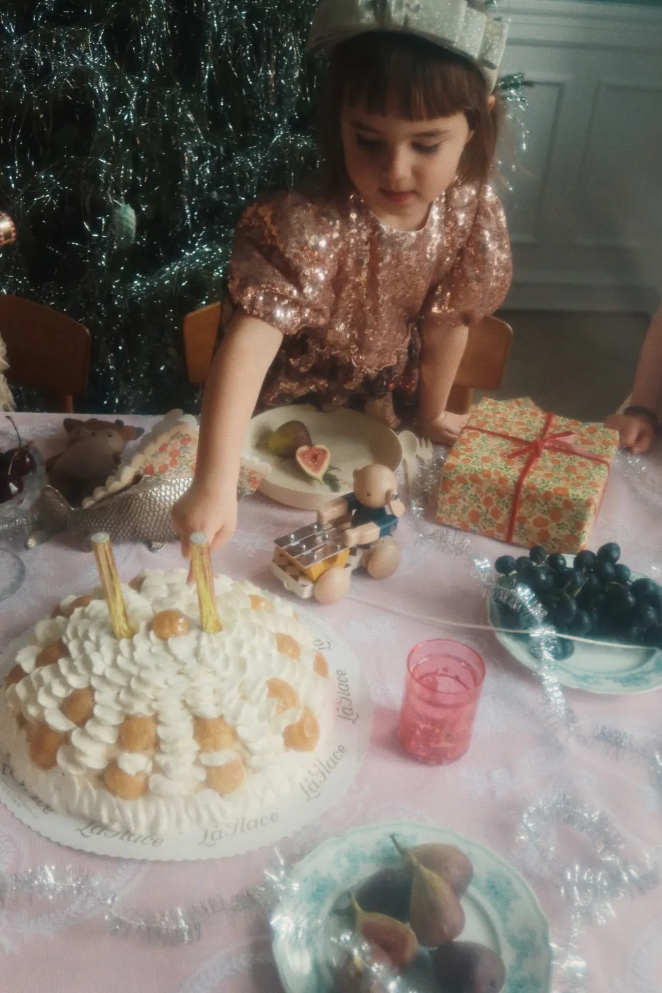 Konges Sløjd Kjoler|Starla bow wow kjole - gold blush goldblush