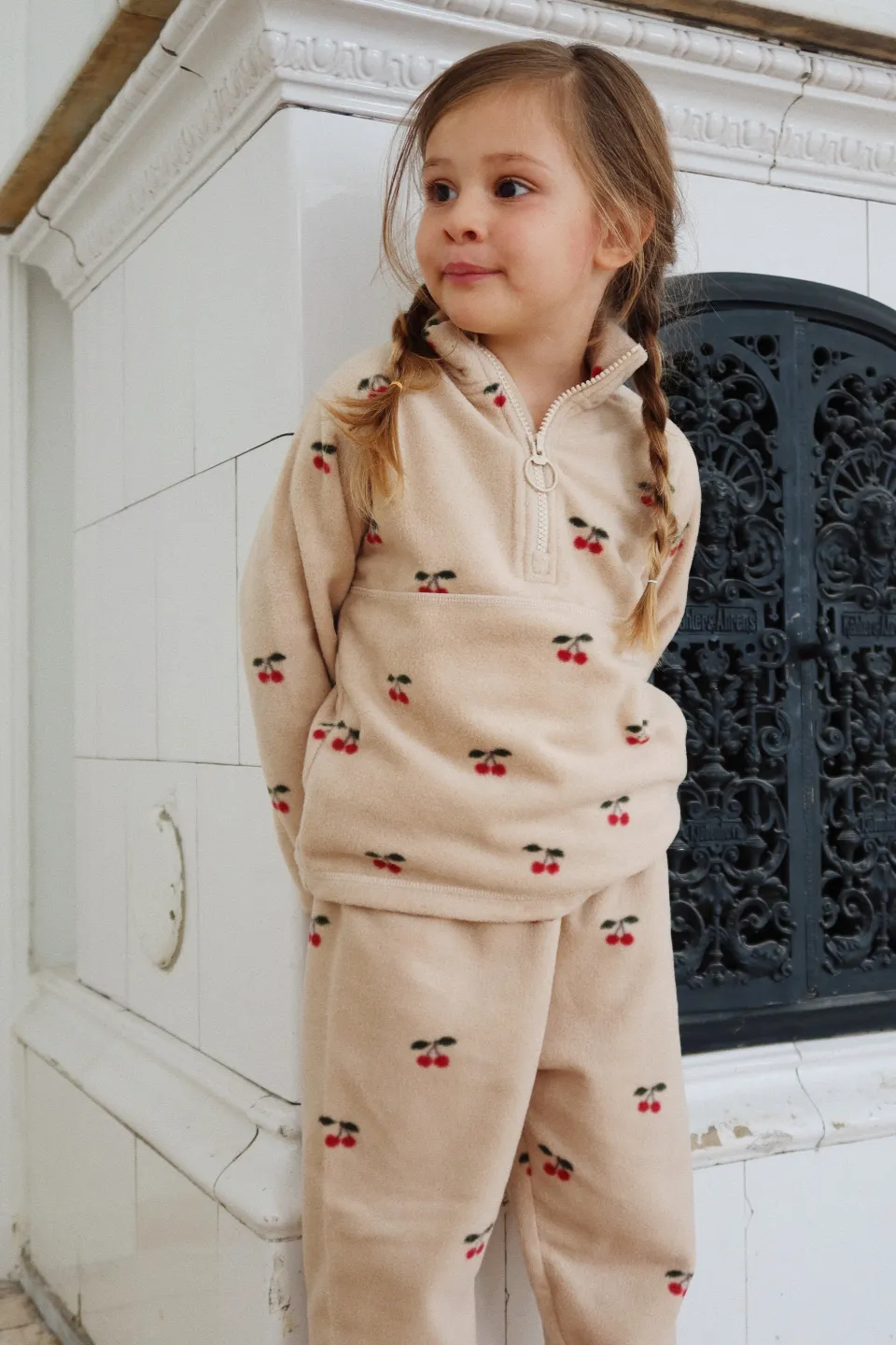 Konges Sløjd Overtøj|Tavi fleece bukser - cherry