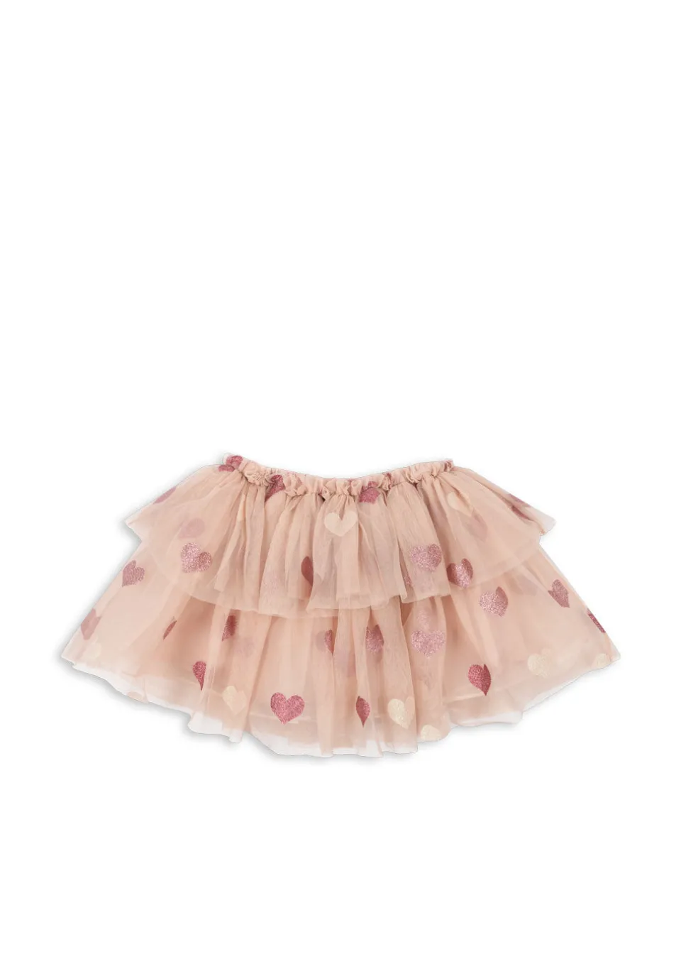 Konges Sløjd Underdele|TULLIE NEDERDEL - HEART ROSE GLITTER heartroseglitter