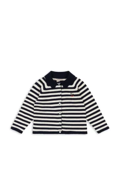 Konges Sløjd Overdele|venton cardigan - NAVY STRIPE navystripe