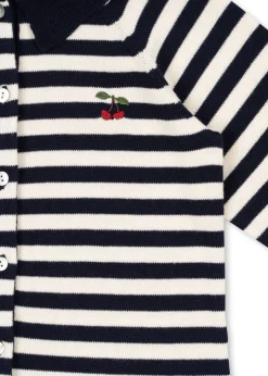 Konges Sløjd Overdele|venton cardigan - NAVY STRIPE navystripe