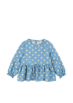 Konges Sløjd Overdele|vida bluse - AISURU BLUE aisurublue