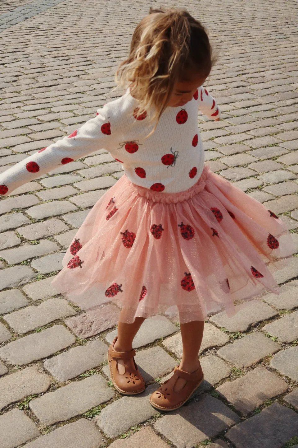 Konges Sløjd Kjoler|Yvonne ladybug nederdel - ladybug sequin ladybugsequin
