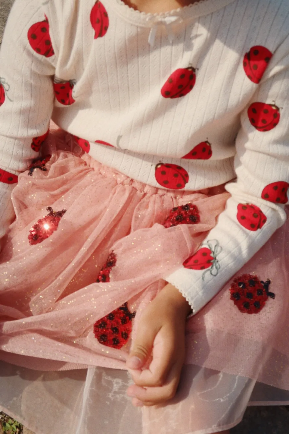 Konges Sløjd Kjoler|Yvonne ladybug nederdel - ladybug sequin ladybugsequin