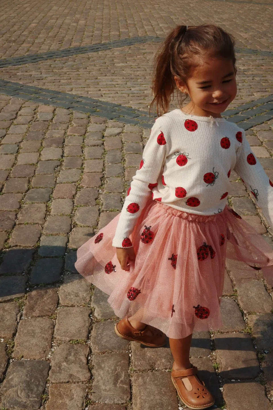 Konges Sløjd Kjoler|Yvonne ladybug nederdel - ladybug sequin ladybugsequin